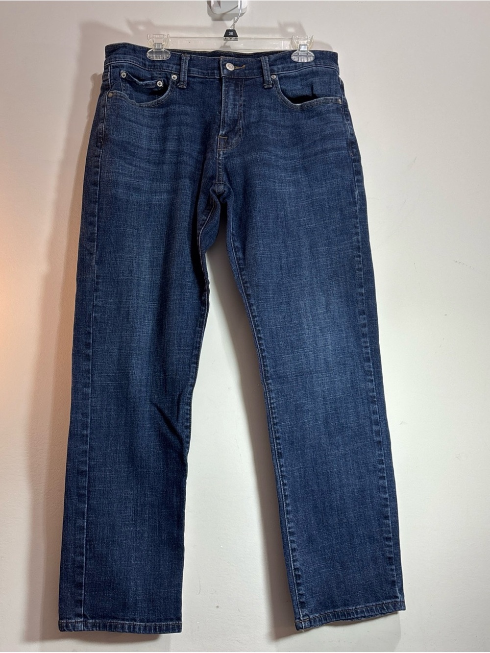 Lucky Brand Classic Men's Dark Blue Straight-Leg Jeans. J-74